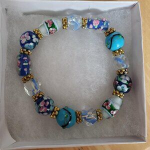 Ladies Glass Bead Bracelet